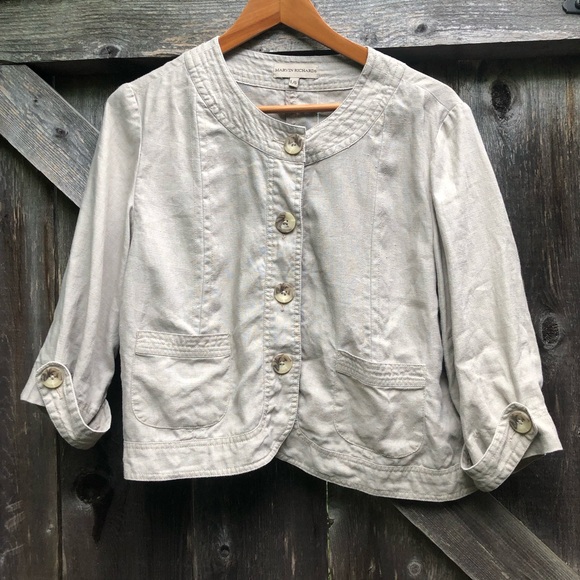 Women’s Linen Jacket Size Large ✨ - Picture 1 of 6